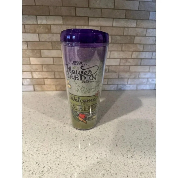 2022 Disney Parks Epcot Flower & Garden Festival Figment Tervis Tumbler Cup - Picture 1 of 5